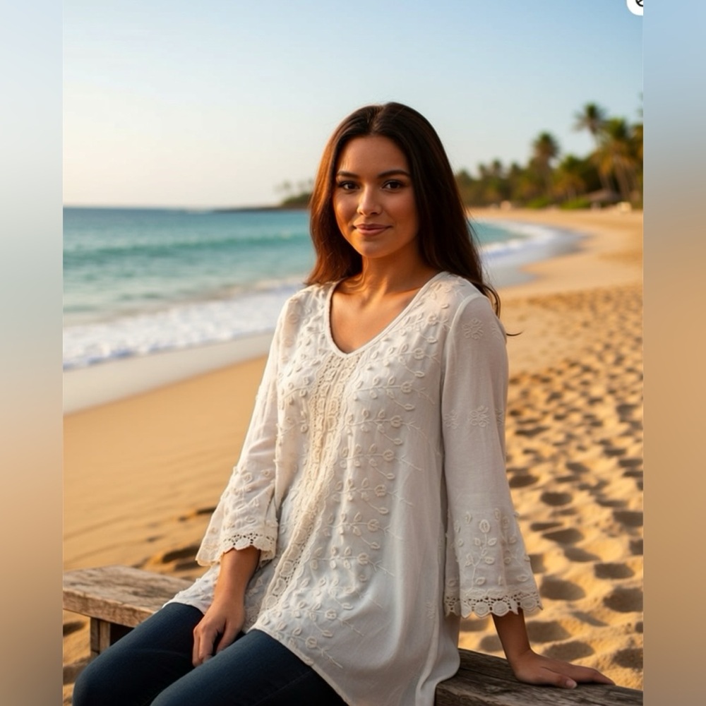 XCVI CROCHET TOP S